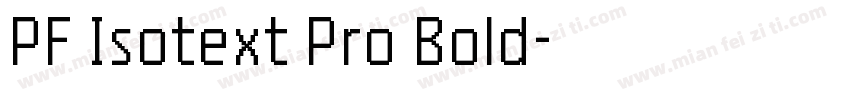 PF Isotext Pro Bold字体转换